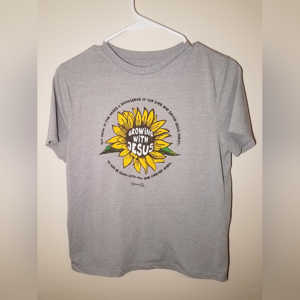 Blessed Girl Shirt with Sunflower Design